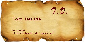 Tohr Dalida névjegykártya