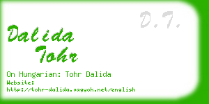 dalida tohr business card